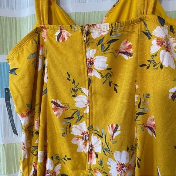 NWT Trixxi Vintage Style Floral Dress Sweetheart Neckline Sz 1X - Picture 10 of 12
